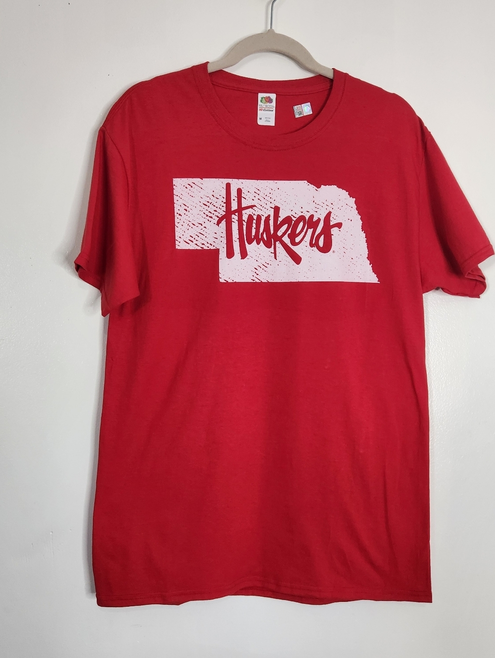 Nebraska Huskers T-Shirt Medium Red NCAA College Football Big Red Fan Tee